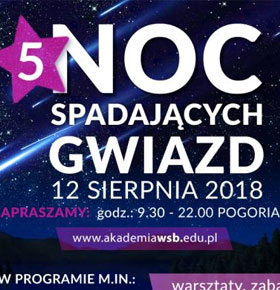 Noc Spadających Gwiazd 2018 Dąbrowa Górnicza