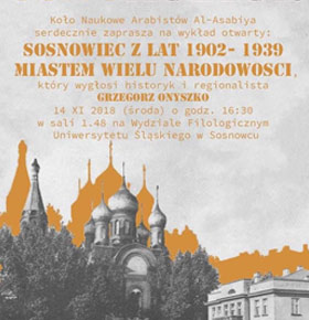 Sosnokultury – Wykład Grzegorza Onyszki Sosnowiec