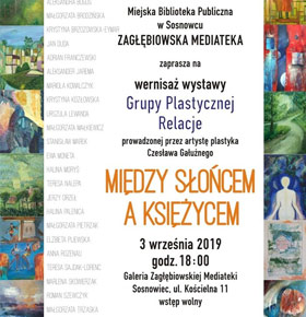 Wystawa prac Grupy Plastycznej Relacje MBP Sosnowiec