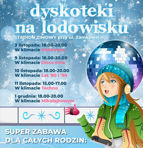 Dyskoteki na lodowisku Stadion Zimowy Sosnowiec
