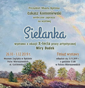 Wystawa malarska Mira Dudek Pałacu Mieroszewskich Będzin