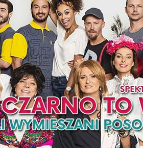 Spektakl Czarno to widzę, czyli wymieszani posortowani MUZA Sosnowiec