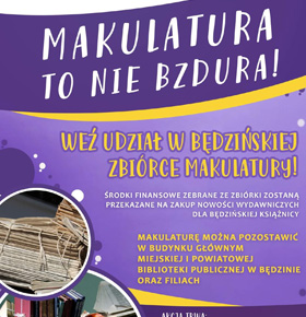 Akcja Makulatura to nie bzdura – Będzin