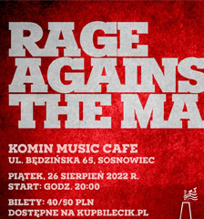 Koncert RENEGADY Rage Against The Machine Tribute + Punched Orange – Komin Sosnowiec