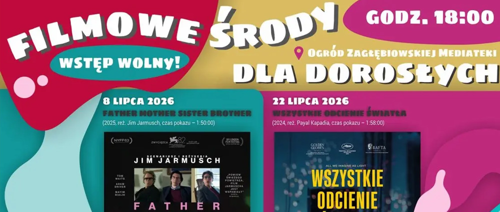 Filmowe środy w Ogrodzie – Mediateka Sosnowiec